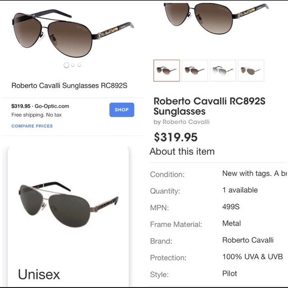 ROBERTO CAVALLI GORGONEA LEOPARD AVIATOR SUNNIES main image 12